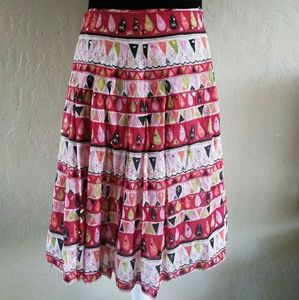 Saja🌻 Boho festival patterned sequined skirt sz6